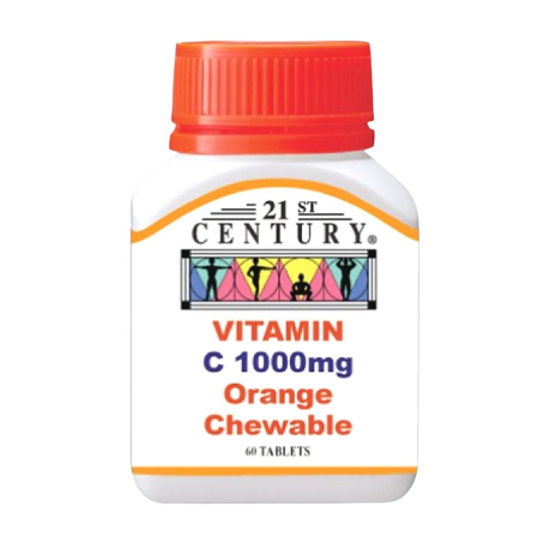 21st Century Vitamin C 1000mg Orange Chewable 60 Tab 21st Century Vitamin C 1000mg Orange Chewable 60 Tab